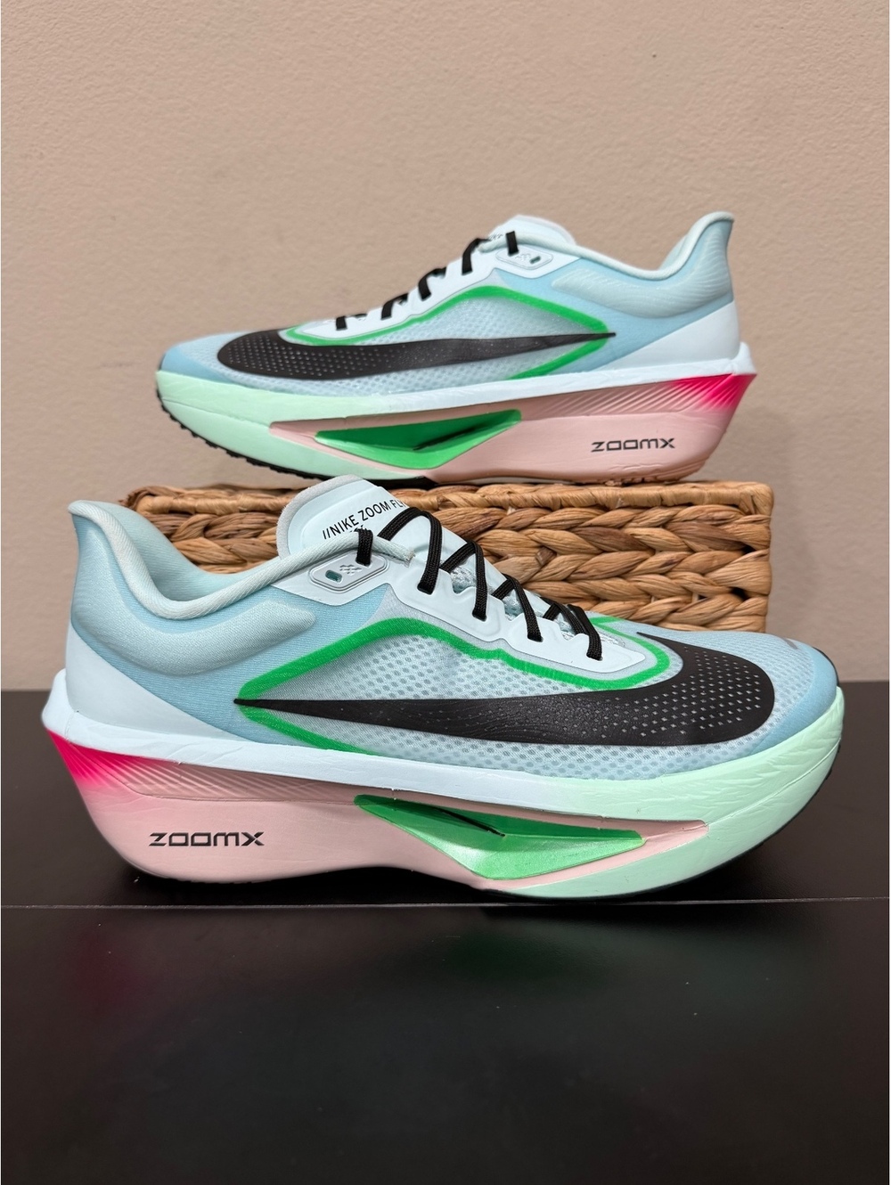 Size 11.5 - Nike Zoom Fly 6 “Glacier Ice Hyper Pink”